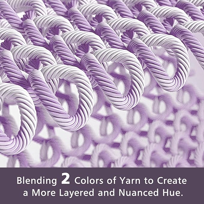 EMME Cotton Muslin King Blanket Bed Layering Breathable Gauze Blanket Soft Lightweight Blankets Adults (Purple, 108"x90")