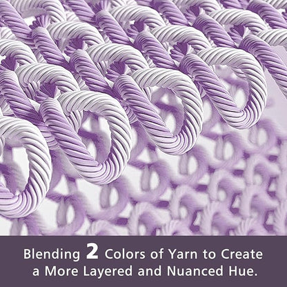 EMME Cotton Muslin King Blanket Bed Layering Breathable Gauze Blanket Soft Lightweight Blankets Adults (Purple, 108"x90")
