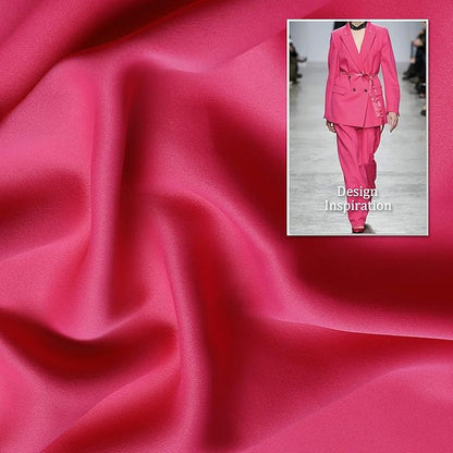 DUALIFE Pink Curtains 54 Inch Length for Kids Room Thermal Insulated Hot Pink Blackout Curtains for Baby Nursery Small Short Window Drape Grommet 38x54 Inches Long Raspberry Sorbet
