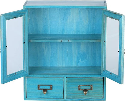 Restokki Desktop Organizer - Stylish Wood Storage Box for Home & Office - Convenient, Space-Saving Design - Ideal for Makeup, Documents, Stationery, and More.Desktop Drawers.