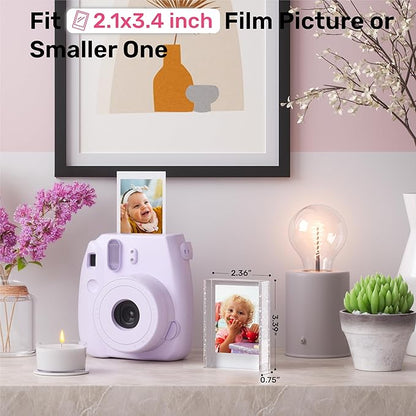 WINKINE Polaroid Frame for Photos, Instax Frame, 2x3 Mini Picture Frames for Fujifilm Instax Mini Film, Polaroid Film Frames for Desktop, 2x3 Small Photo Display