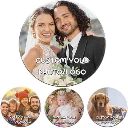 Custom Mouse Pad, Personalized Mouse Pad with Your Photo Text Logo, Customized Non-Slip Mousepad for Home Office and Computer Gaming Desk