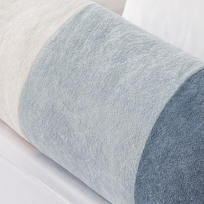 Kevin Textile 14x36 Inch Long Lumbar Cover 1 Pack Three-Colour Patchwork Soft Textured Waterproof Rectangle Cushion Elegant Accent Pillows for Couch Sofa Chair Bed Home Decor Indoor Outdoor Blue