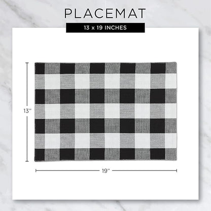 DII Variegated Tabletop Collection, Placemat Set, 13x19, Teal, 6 Piece