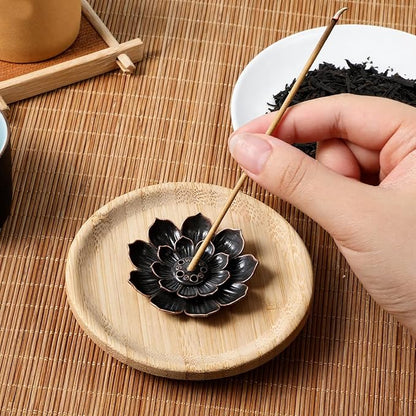 30 Packs Incense Holder Lotus Sticks Incense Burner Vintage Flower Shaped Incense Holder for Sticks Burner for Home Fragrance Yoga Sauna SPA