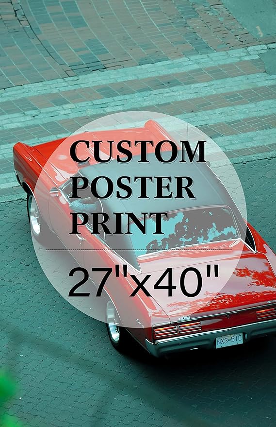 jenesaisquoi Custom Canvas Art Print 27" x 40", Upload Your Photo Image Custom Personalized Photo to Poster Printing Home Decor Wall Art Prints (Unframed)