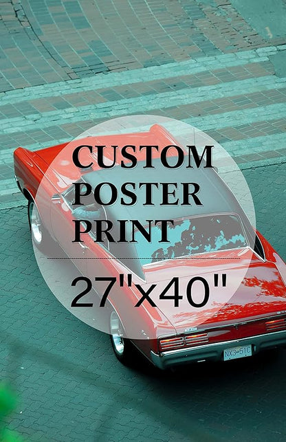 jenesaisquoi Custom Canvas Art Print 27" x 40", Upload Your Photo Image Custom Personalized Photo to Poster Printing Home Decor Wall Art Prints (Unframed)