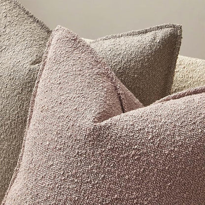 JUSPURBET Pink Decorative Pillow Covers 14x24 Set of 2 Throw Pillow Covers for Couch Sofa Bed Cozy Boucle Textured Lumbar Cushion Covers Cases with Hidden Zipper for Living Room Home Decor