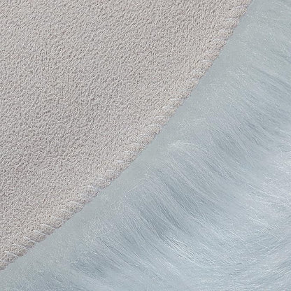 Faux Fur Rug Sheepskin Shag Fluffy Fuzzy White 2x6 ft Runner Rugs for Bedroom Bedside Bed Floor Living Room Plush High-Density Cushion Carpet Super Sofa Cover