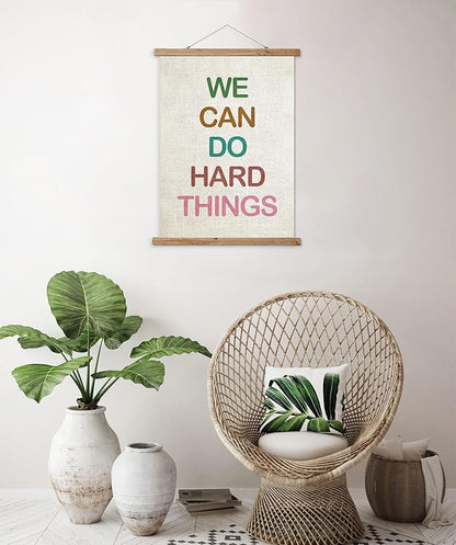 ABoby Boho Room Decor Poster,Inspirational Wall Art Decor, Wall Art Poster with Wooden Frame Positive Inspirational Quotes for Classroom, Home, Office, Bedroom, and Bathroom