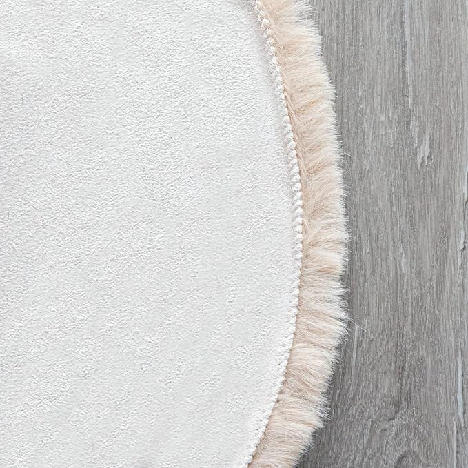 Shag Polyester Bunny Washable Fluffy Rug Runners for Hallways Camel Plush Area Rugs for Living Room Bedroom Sheepskin Rug 2x6 Shaped Nursery Rugs