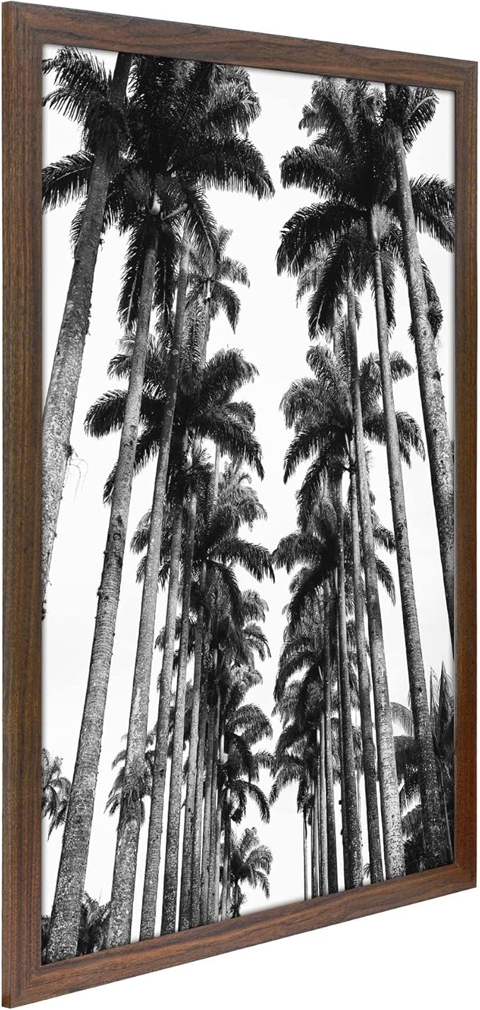 Americanflat 22x28 Poster Frame with Polished Plexiglass - Wide Picture Frames Made of Engineered Wood for Vertical or Horizontal Wall Display - Epic Collection - Mahogany