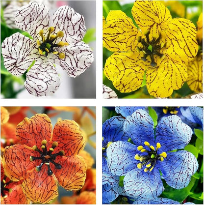 Artificial Fall Flowers for Outdoors, Artificial mums for Outdoors UV Resistant and fadeproof,Faux mums for Outdoor planters for Porch Patio Garden Planter Box Home Outdoor Decor(10pcs)