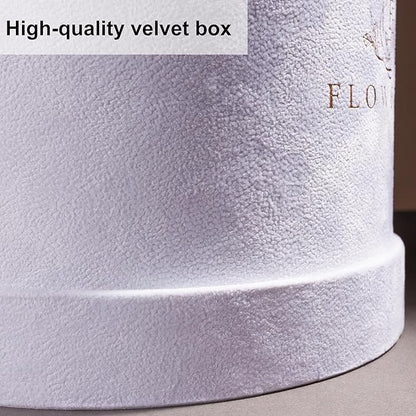 27 Roses in a Luxury Suede Box, Mother Day Flowers Gifts for Mom, Preserved Flowers for Her, Birthday Gifts for Women, Purple