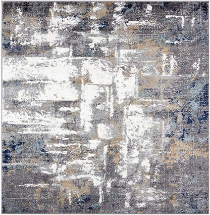 LUXE WEAVERS Hampstead Abstract Collection Gray 6x9 Area Rug 49