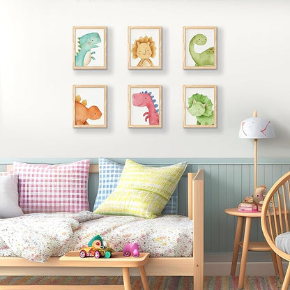 upsimples 8x10 Picture Frame Set of 5, Display Pictures 5x7 with Mat or 8 x 10 Without, Wall Gallery Photo Frames, Natural