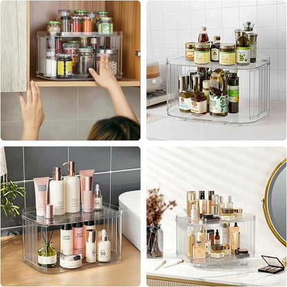 Lazy Susan Organizer for Refrigerator (2 Pack)