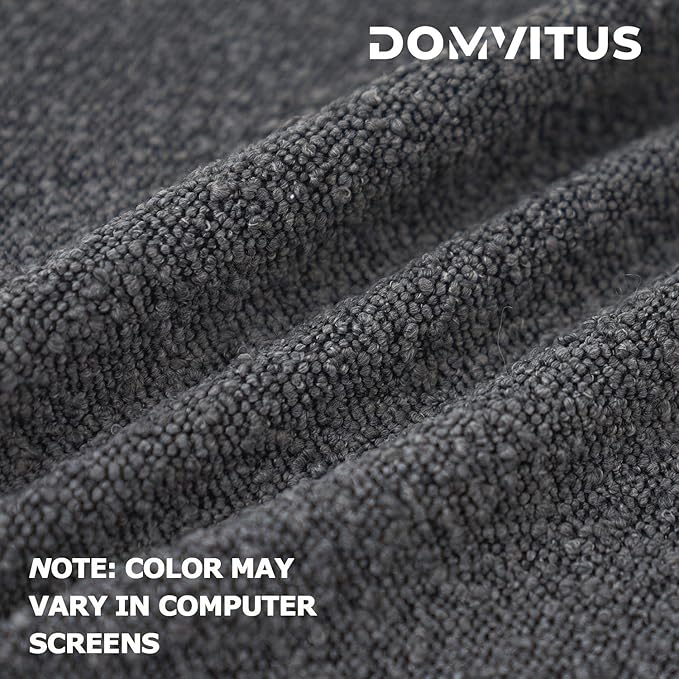 DOMVITUS Boucle Pillow Covers 20x20 Luxury Throw Pillow Covers Decorative Pillows for Bed Sofa Pillows for Living Room Accent Couch Pillows Soft Cushion Case, 1PC, Graphite Grey