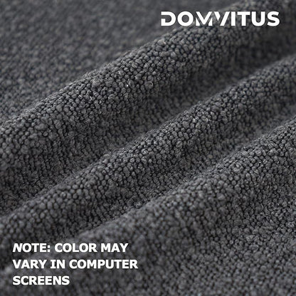 DOMVITUS Boucle Pillow Covers 20x20 Luxury Throw Pillow Covers Decorative Pillows for Bed Sofa Pillows for Living Room Accent Couch Pillows Soft Cushion Case, 1PC, Graphite Grey