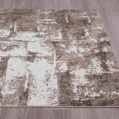 LUXE WEAVERS Hampstead Abstract Area Rug - Medium Pile, Modern Area Rug, Beige / 9 x 12