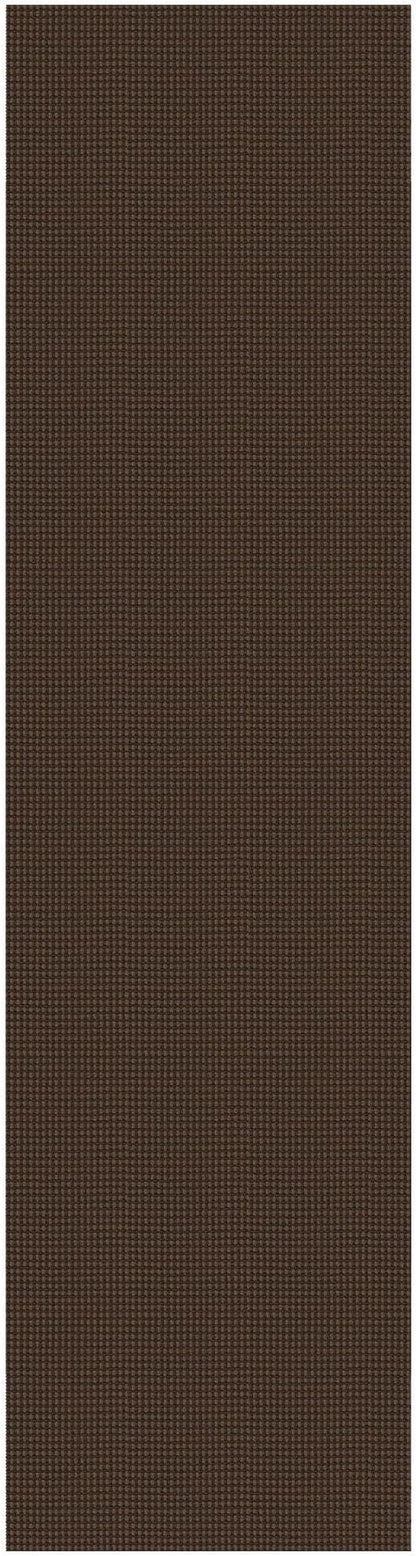 IOHOUZE Washable Runner Rug 2.6x10 Non Slip Rubber Backed Long Hallway Runner Entryway Runner Indoor, Kitchen Rugs Woven Cotton Floor Carpet for Hall Entrance, Brown