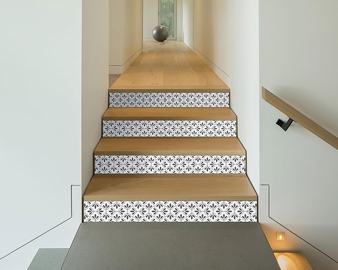 FLFK Wallpaper Border Black and White Patterns Peel and Stick Wall Border Self Adhesive Wallpapers for Living Room Bedroom Kitchen Bathroom 7"x240"