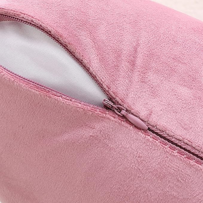 NiNi ALL Decorative Throw Pillow Covers Velvet 28x28 Inch Pack of 2 Pink Cushion Covers Soft for Couch Sofa Bedroom Living Room Outdoor