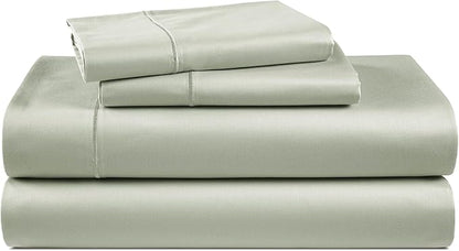 LANE LINEN 100% Egyptian Cotton Bed Sheets sábanas California King, Soft & Comfy Thick Bedding Sheets & Pillowcase Set, Machine Wash 16" Deep Pocket Cal King Sheet Set -Mineral