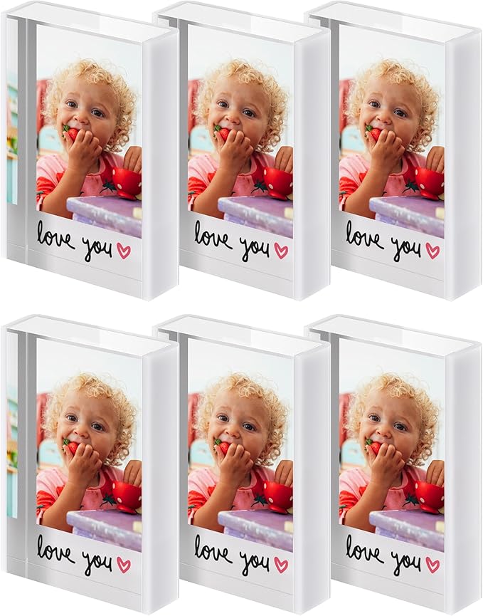 WINKINE Instax Frame, Polaroid Picture Frames for Fujifilm Instax Mini Films or Polaroid Films, 2x3 acrylic Photo Display for Home Decor, Mini Picture Holder for Photo Display