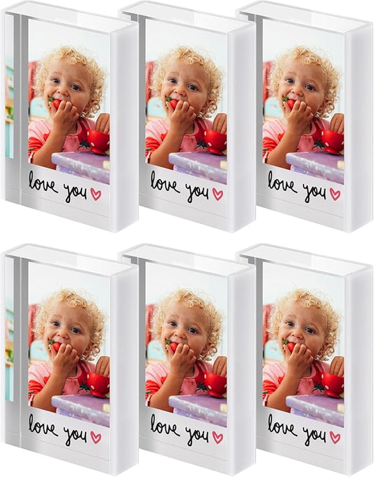 WINKINE Instax Frame, Polaroid Picture Frames for Fujifilm Instax Mini Films or Polaroid Films, 2x3 acrylic Photo Display for Home Decor, Mini Picture Holder for Photo Display