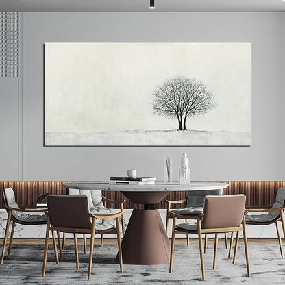 Canvas Wall Art Decor Large Wall Art Pictures for Living Room Canvas Modern Art Wall Decor Black and White Wall Art Decor Minimalist Tree Wall Art Prints Art Work for Home Office Wall Decor 29" X 58"
