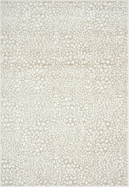 Abani Beige Cheetah Print 5'3" x 7'6" Area Rug Rugs, Arto Collection - Contemporary Durable Accent Rug