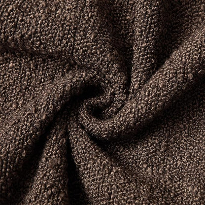 JUSPURBET Brown Decorative Pillow Covers 24x24 Set of 2 Throw Pillow Covers for Couch Sofa Bed Cozy Boucle Textured Cushion Covers Cases with Hidden Zipper for Living Room Home Decor