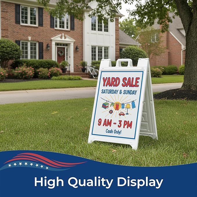 Custom A-Frame Sign Inserts by DeamController - Durable & Weather-Resistant Plastic Panels | Custom Print Inserts for Sidewalk Boards, Restaurants, Retail & Event Signage | 24"x36"