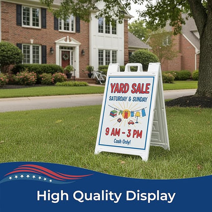 Custom A-Frame Sign Inserts by DeamController - Durable & Weather-Resistant Plastic Panels | Custom Print Inserts for Sidewalk Boards, Restaurants, Retail & Event Signage | 24"x36"