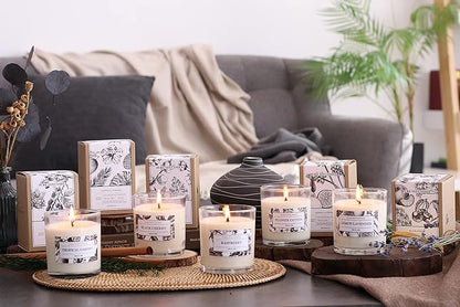 Aronica Cotton Candle for Home Scented, Baby Powder Candles Highly Scented, Lily of The Valley Candle Gift, Cute Soy Gifts for Women, Candles for New Home Scented, Clean Non Toxic So Wax