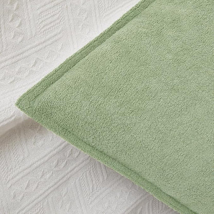 Kevin Textile Spring 14x36 Inch Long Lumbar Cover 1 Pack Soft Boucle Textured Decorative Waterproof Rectangle Cushion Elegant Accent Pillows for Couch Sofa Chair Bed Home Decor Indoor Sage Green