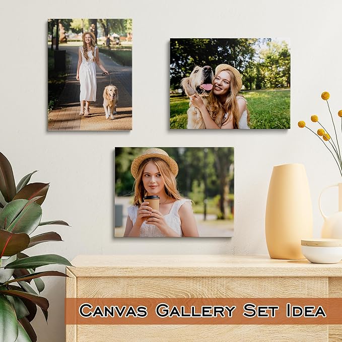 GMissT Canvas Prints With Your Photos - Personalized Pictures On Canvas Custom Poster for Home Decor - Floating Frames & Gift Wrapping Available