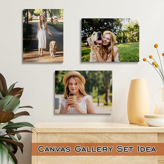 GMissT Canvas Prints With Your Photos - Personalized Pictures On Canvas Custom Poster for Home Decor - Floating Frames & Gift Wrapping Available