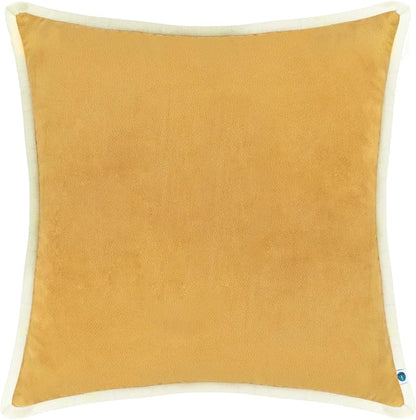 FINGERCRAFT Decorative Throw Pillow Cover Pack of 2 Soft Velvet Cushion Cover, Sofa and Bedroom Pillow Case 22" x 22" Gold