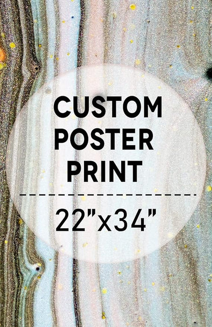 wall26 Custom Poster Prints - Upload Your Image/Photo, Personalized Photo to Poster Printing, Durable and Waterproof, Home Decor Wall Art Prints - 22x34 inches