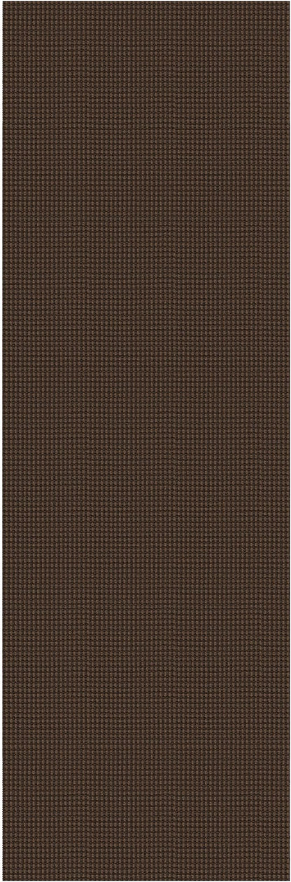 IOHOUZE Washable Runner Rug 3x8 Non Slip Rubber Backed Wide Hallway Runner Entryway Runner Indoor, Kitchen Rugs Woven Floor Carpet for Hall Entrance Bedroom, Brown