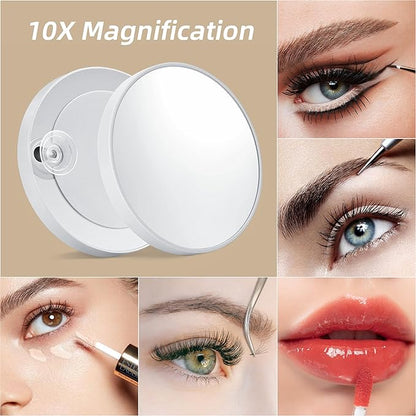 Vanity Mirror with Lights,13.1"×16.7"LED Makeup Mirror,Lighted Makeup Mirror with Lights, Smart Touch Control Dimmable 3 Modes Light, Lighted Up Mirror for Makeup Desk, Bedroom, Dressing Room