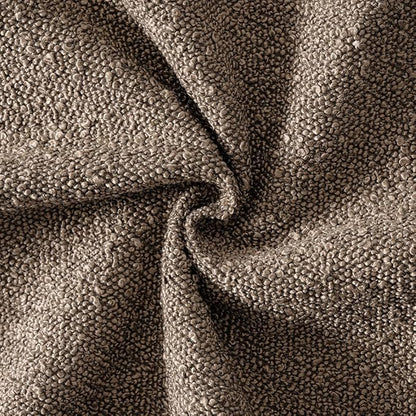 MIULEE 22x22 Decorative Euro Sham Throw Pillows for Bed Set of 2 Textured Boucle Neutral Winter Throw Pillow Covers Dark Brown Accent Solid Vintage Pillowcases Couch Sofa Livingroom Home Decor
