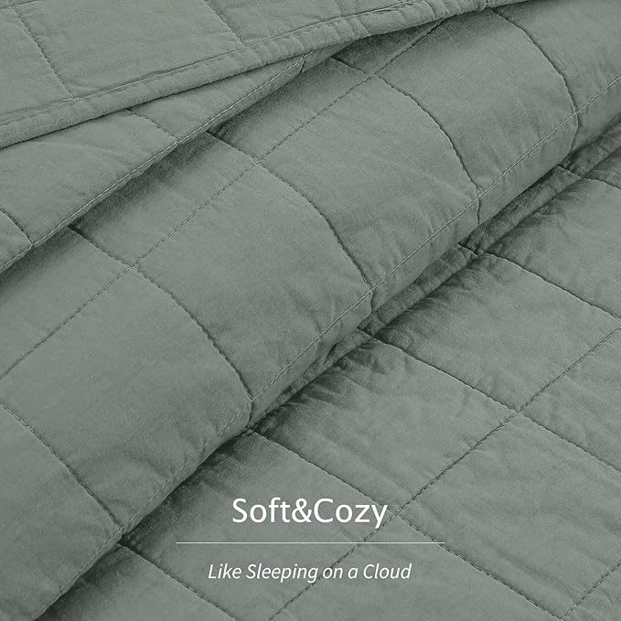 100% Cotton Quilt Sets Super King Size - Soft Lightweight Quilt Bedding Set for Bedroom Decor-Bedspread in Geometric Pattern with 2 Pillow Shams for All Season, 120x128 inches