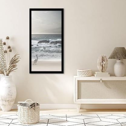 Americanflat 18x36 Picture Frame with Polished Plexiglass - Black Picture Frame - Wide Photo Frames Made of Engineered Wood for Vertical or Horizontal Wall Display - Epic Collection - Black