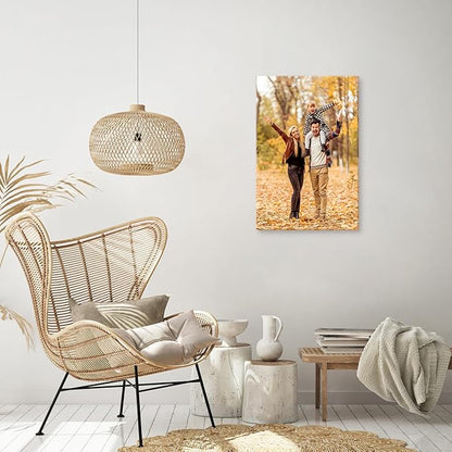 YYYYHPP Canvas Prints with Your Photos, Personalized Photo to Canvas Wall Art,Canvas Printing for Wedding, Family, Baby, Pets, Home Office Decor, Wrapped Frame 24"x36"