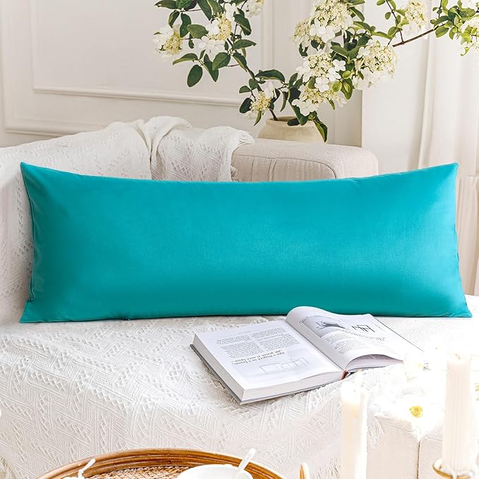 Artscope Luxury Velvet Lumbar Pillow Cover Super Soft Decorative Rectangle Throw Pillow Covers Case Cushion Covers for Sofa Couch Bedroom Car Decor 14x36 Inch Turquoise