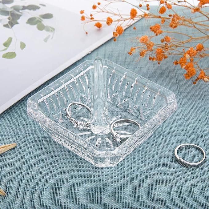 H&D Crystal Ring Holder Dish
