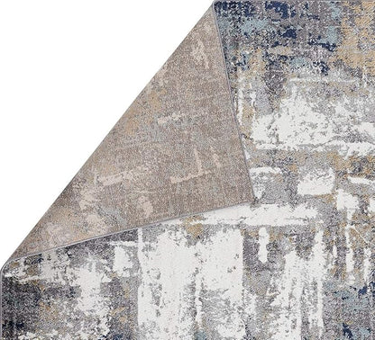 LUXE WEAVERS Hampstead Abstract Collection Gray 5x7 Area Rug 49